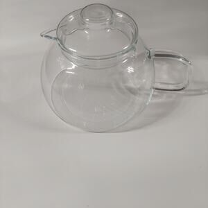 Termisil Clear Glass Brewing Teapot  Borosilicate  5 Cup Heat Resistant Glass